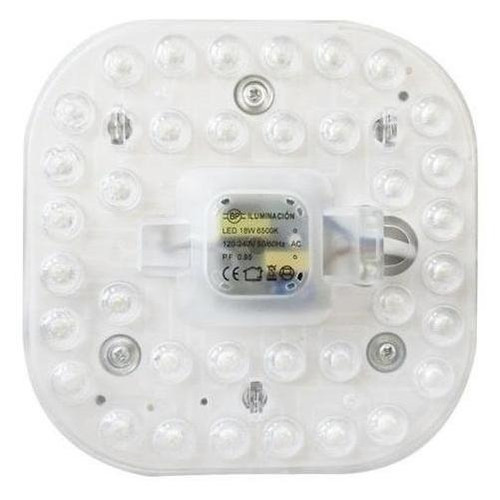 Placa Led Smd 18w Luz Blanco Frío Iman C/driver Hpf