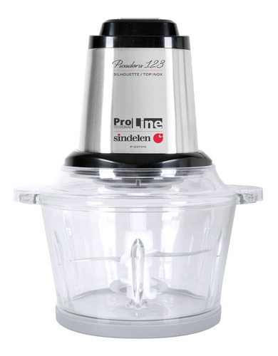 Picadora De Alimentos Multiuso P-123tvin Sindelen/ 1.8l/420w Color Transparente