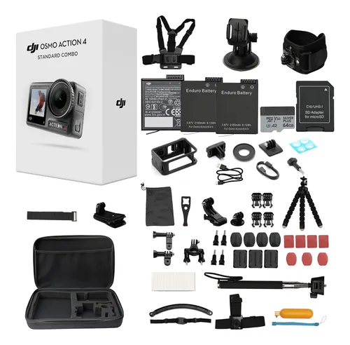 Cámara De Acción Dji Osmo Action 4 Con Kit De Accesorios De