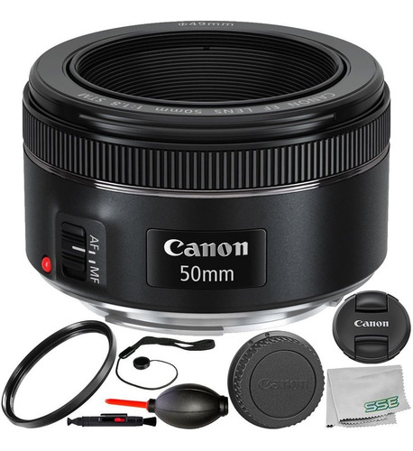 Canon Ef 1.8 Stm Lente Accesorio 8 Pieza Incluye Filtro