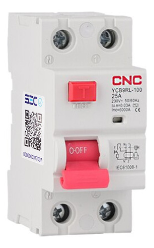 Interruptor Diferencial 2x25a 30ma 2 Polos 25a Certificado 