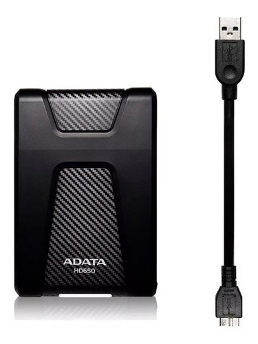 Adata Dashdrive Hd650 1tb Externo Negro Portátil Negro