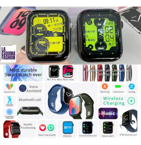 Imagen 2 de 10 de Smartwatch M7 Pro Max Serie 7 2022 Pant. Hd 1.9 Gps Ip 68