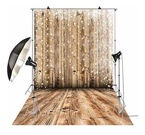 Fondo Fotográfico 5x8ft Vintage Wood Photo Studio Booth Vin