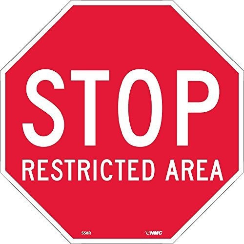 Nacional Marcador Ss8r Stop Restricted Area  