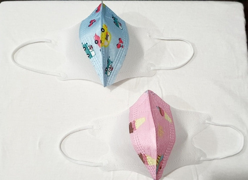Imagen 1 de 2 de Cubrebocas Para Bebés Colores Rosa Y Azul