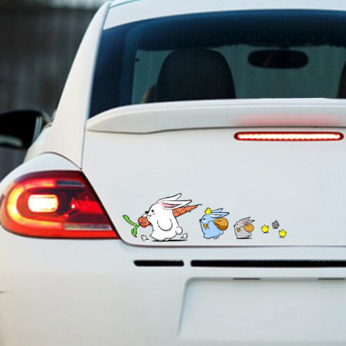 Animal Bunny Stickers Gráfico Para Motos Coches Izquierda L