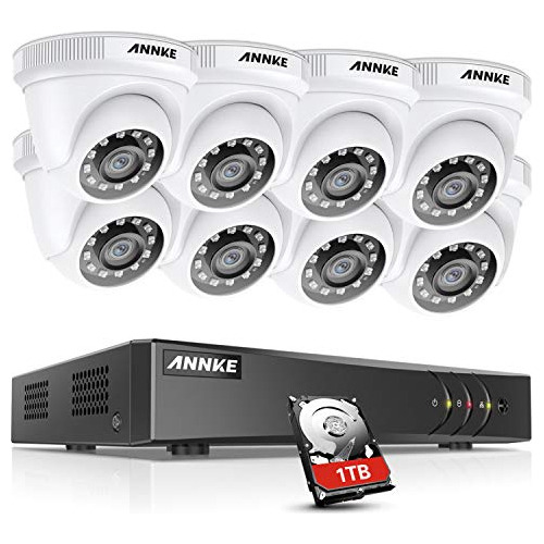 Annke Channel Mp Fps Seguridad Dvr Grabadora Tb Hd Tvl Cctv