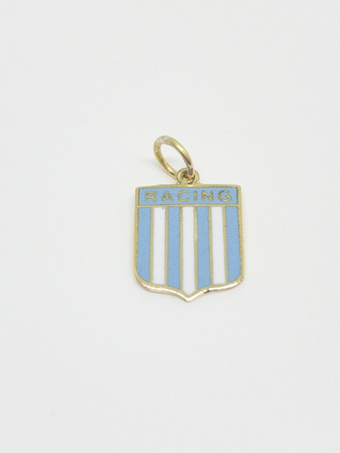 Dije Escudo Racing N°2 Oro 18k. Garantia Envio Gratis