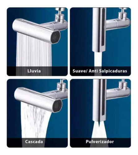 Grifo Canilla Adaptador Extensor 360° 4 Modos Universal