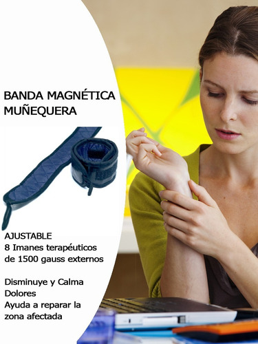 Imagen 2 de 9 de Muñequera Terapias Magnéticas