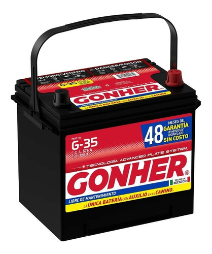 Bateria Gonher 12v 110amp Derecha