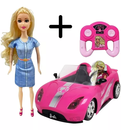 Carro De Controle Remoto Da Barbie Conversivel Boboleta Styl - Ri Happy