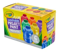 Comprar Pinturas Temperas Lavable Pack De 6 Colores Metalicos Febo