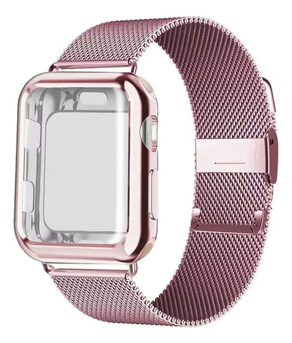 Milanese Loop Case + Correa Para Apple Watch Correa Para Ap