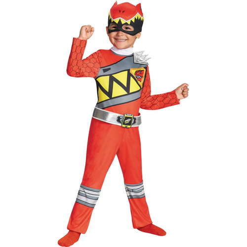 Disfraz Para Niño Ranger Rojo Power Rangers Dino Carga