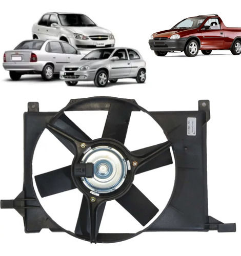 Eletroventilador Defletor Corsa Wagon 1.6 8v 1997 A 2002