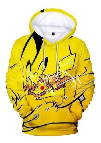 Slayer Capucha Con Demônio Sudadera Anime Polar Pokémon X