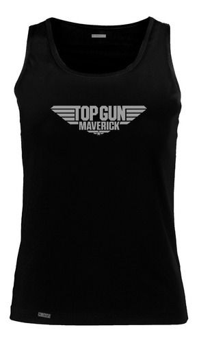 Camiseta Esqueleto Top Gun Maverick Logo Hombre Sbo 