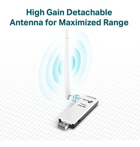 Imagen 5 de 7 de Antena Wifi Tp-link Tl-wn722n Adaptador Usb 150mbps N