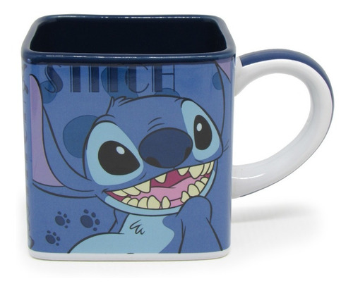 Imagem 2 de 5 de Caneca Cubo Stitch 300ml Quadrada Ohana - Original Disney