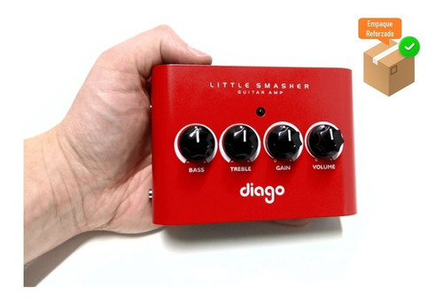 Diago Little Smasher Mini Cabezal Amplificador P Guitarra 5w Color Rojo