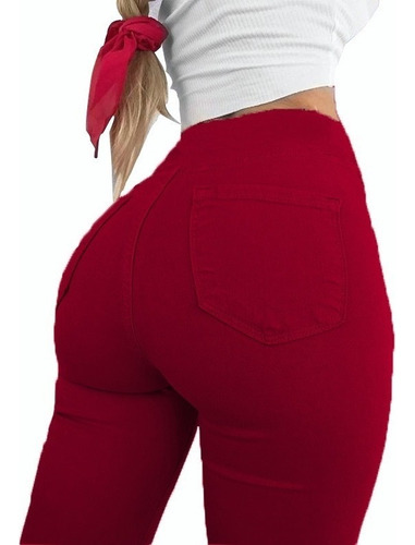 Super Skinny Pantalón Levanta Pompa Mujer Leggins Comodos .