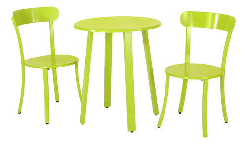 Christopher Knight Home Larson Outdoor Bistro Set, Verde Li.