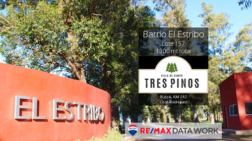 Venta Lote Barrio Estribo Tres Pinos Rodríguez 