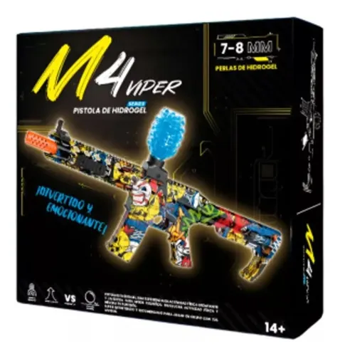 Pistola Hidrogel M4 Viper Automatica Xl Juguete Fusil Asalto