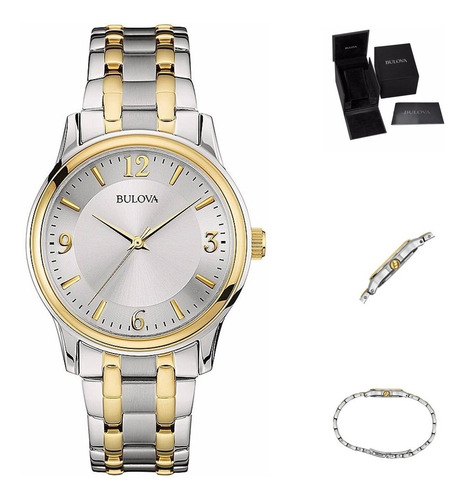 Imagen 4 de 10 de Reloj Bulova 98a150 Quartz Hombre Acero *watchsalas*