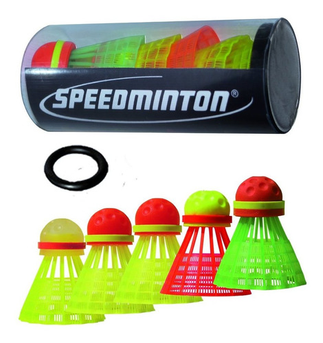 Speedminton Mix 5pk Speeder Tube - Incl. 5 Pájaros Diferente