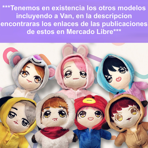 Peluche Muñeco Felpa Tata Bt21 V Taehyun Bts 22cm Army Kpop (Usado)