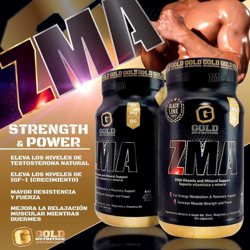 Zma Gold Nutrition Zinc Magnesio Precursor De Testosterona