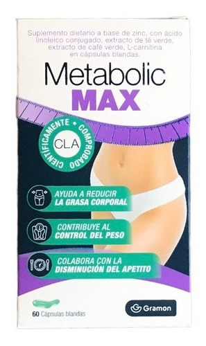 Suplemento Dietario Metabolic Max X60 Caps
