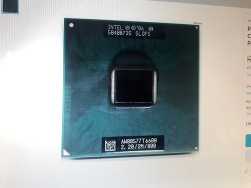 Processador Core 2 Duo T 6600 Soquete 478 Notbook (Usado)