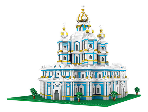 Semky Micro Mini Blocks Smolny Cathedral Famous Landmark Mod