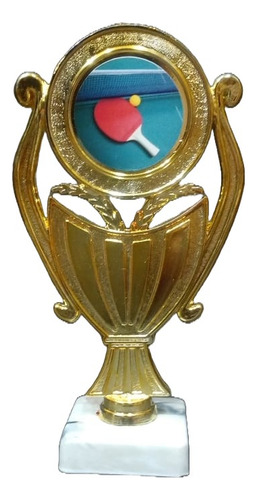 Trofeo Plástico Tenis Mesa Ping Pong Base Baja Souvenir