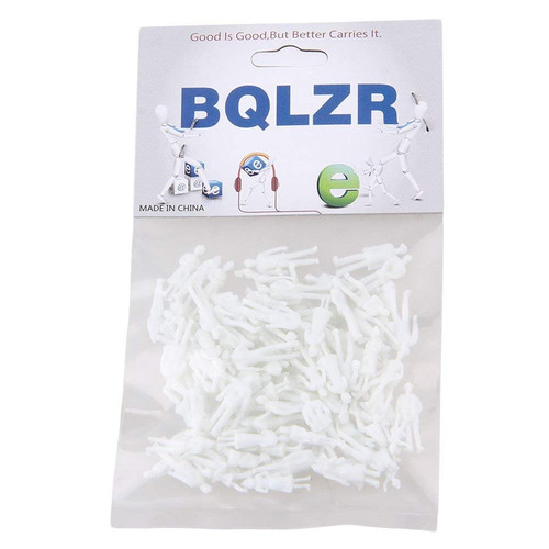 Figuras 100 Modelo Escala Pack De 100: Bqlzr Blanco Sin Pint