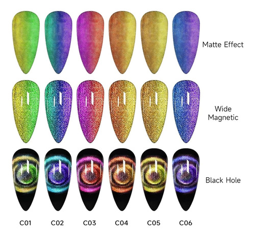Esmalte De Uñas De Gel De Ojo De Gato, Juego De Esmalte De G
