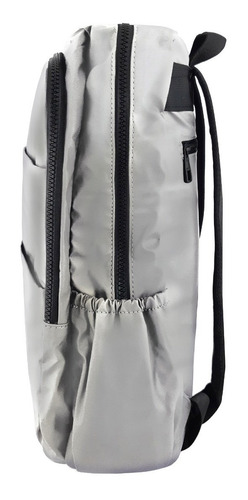 Imagen 2 de 5 de Mochila Urbana 6 Bolsillos División Notebook 14 Impermeable