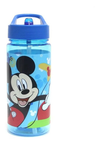 Botella Niños Con Bombilla Mickey Mouse Disney 500ml