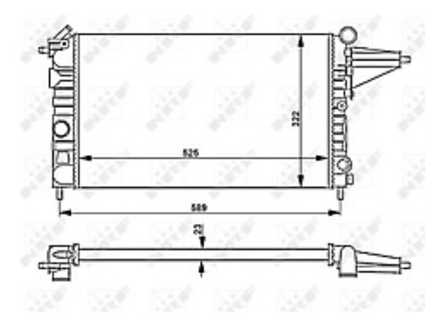 Radiador Motor Mecanic Chevrolet Vectra 1.6 C16nz 1988 2995 