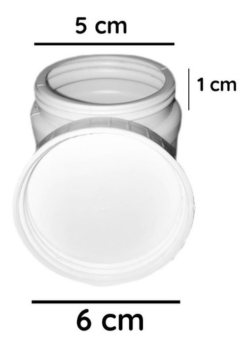 Imagen 4 de 10 de Potes Plasticos 100 Cc Pead Blanco X 160 Unid.