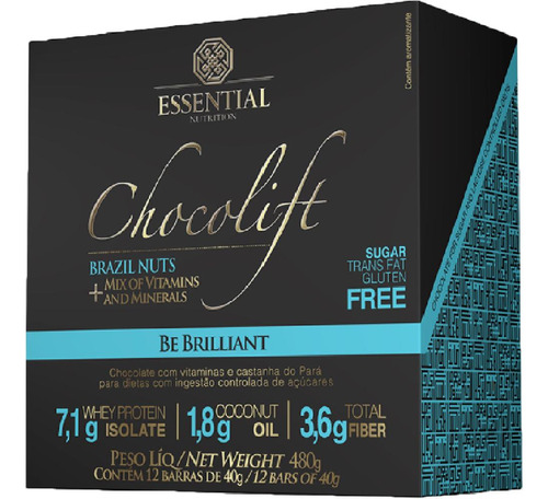 Barra Chocolift Be Brilliant 40g (480g) 12 Un - Essential