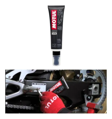 Motul C5 Lubricante Cadena+ Cepillo + Desengrasante+ Shampoo