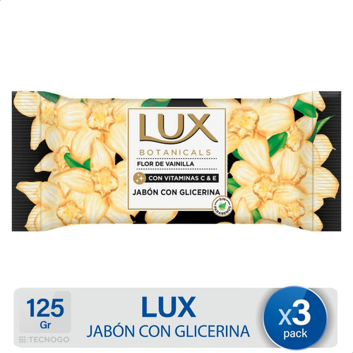 Jabón En Barra Lux Flor De Vainilla Pack X3 - Mejor Precio