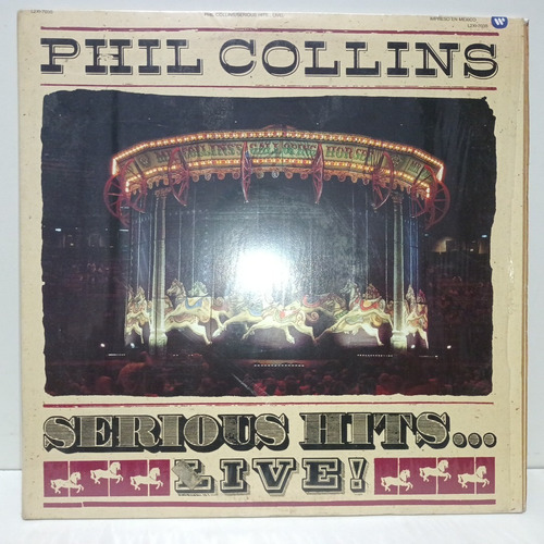 Phil Collins Lp Doble Vinilo Serious Hits Live Como Nuevo