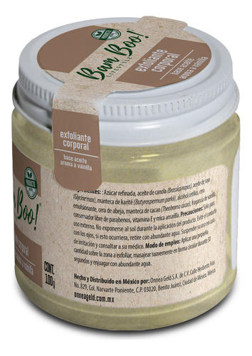 Exfoliante Corporal Base Aceite Aroma Vainilla 100g Bam Boo!