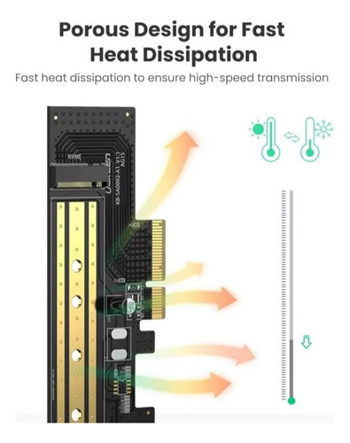 Tarjeta Expansión Pcie 3.0 X 4 Soporta 4tb Disco Solido Nvme